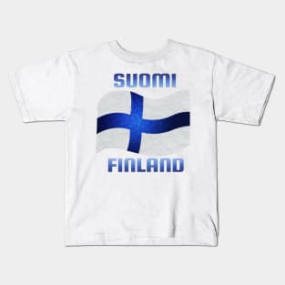 Suomi Finland flag Kids T-Shirt